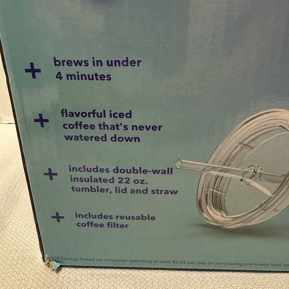 New/Open Box Mr. Coffee Single Serve Ice Coffeemaker, White - Picture 2 of 16